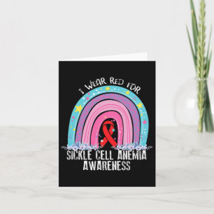 Rainbow- Sickle Cell Anemia Awareness Supporter Ri Card