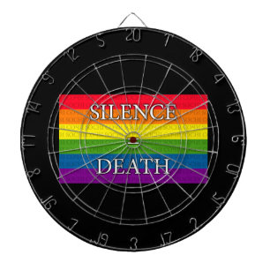 Rainbow - Silence = Death Dartboard