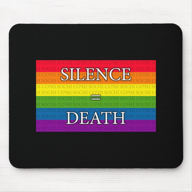 Rainbow - Silence = Death Mouse Pad (Front)
