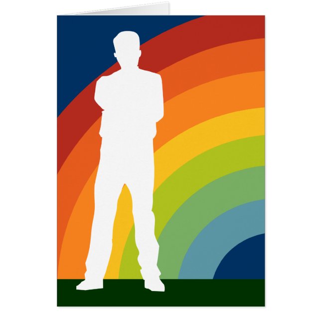 rainbow silhouetted woman (Front)
