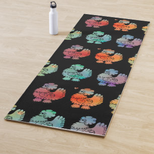 Rainbow Silkies Yoga Mat