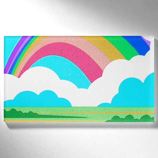 Rainbow Skies Name Tag (Front)