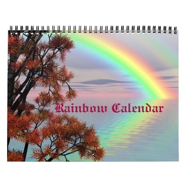 Rainbow Skies Nature Destiny Custom Calendar (Cover)