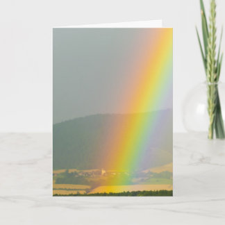 Rainbow Skies Office Personalize Destiny Destiny'S Thank You Card