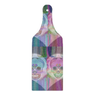 Rainbow Skull Couple Cutting Board