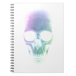 Rainbow Skull - Custom Background Notebook