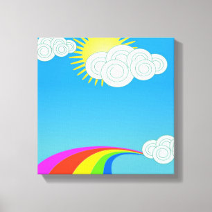 RAINBOW SKY CANVAS PRINT