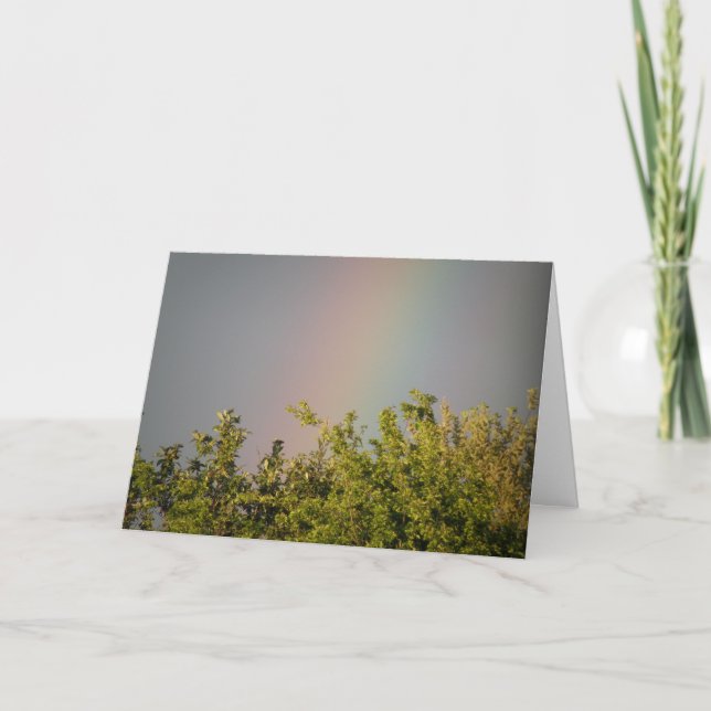 Rainbow Sky Greeting Card (Front)
