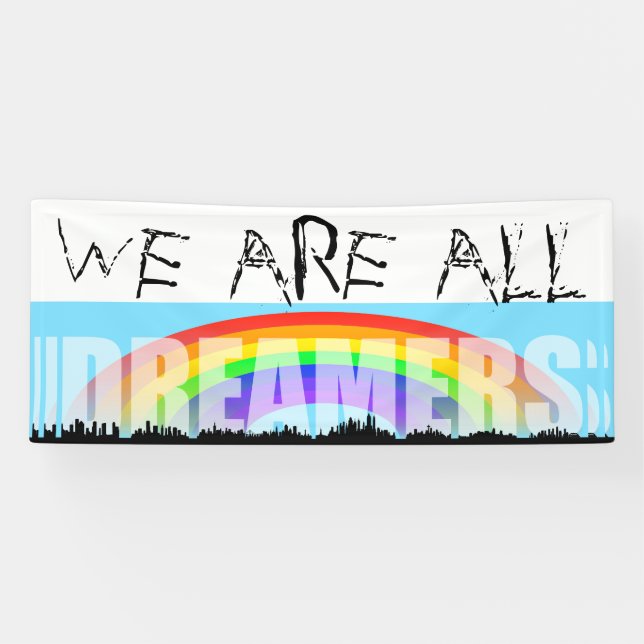 Rainbow Skyline Daca Dreamers 2 bannière (Horizontal)