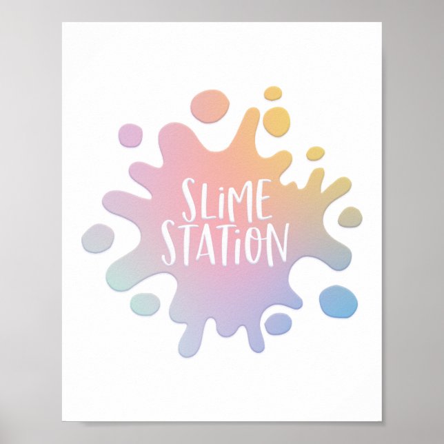 Rainbow slime station poster (Front)