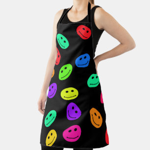 Rainbow Smile Faces Apron