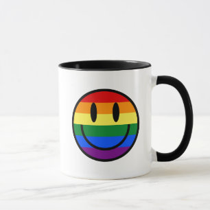 Rainbow Smiley Face Mug