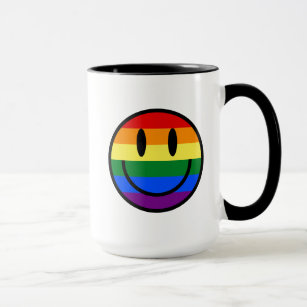 Rainbow Smiley Face Mug