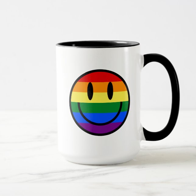 Rainbow Smiley Face Mug (Right)