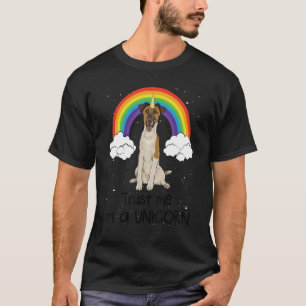 Rainbow Smooth Fox Terrier Trust Me I'm A Unicorn  T-Shirt