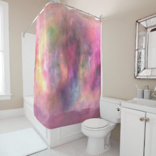 Rainbow Smudge Marbled Abstract
