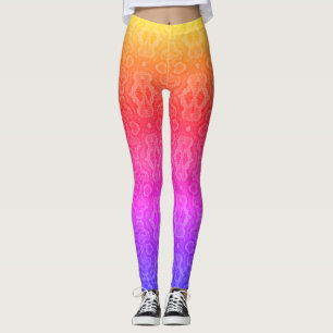 Rainbow Snake Skin Leggings