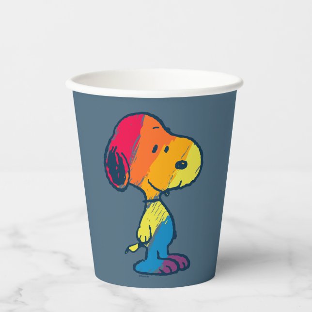 Rainbow Snoopy Paper Cups (Front)