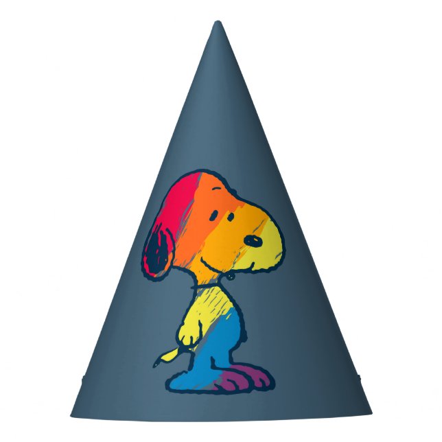 Rainbow Snoopy Party Hat (Front)