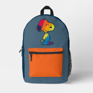 Rainbow Snoopy Printed Backpack