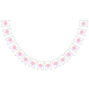 Rainbow Snowflake Bunting Flags