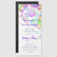 Rainbow Soap Bubbles Baby Shower