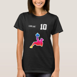 Rainbow Soccer I Live Life Trendy Cute Futbol Tees