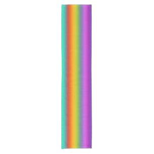 RAINBOW soft Stripes Pattern + your idea Short Table Runner