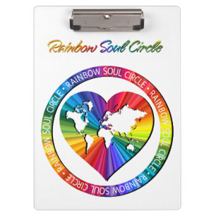 Rainbow Soul Circle Clipboard