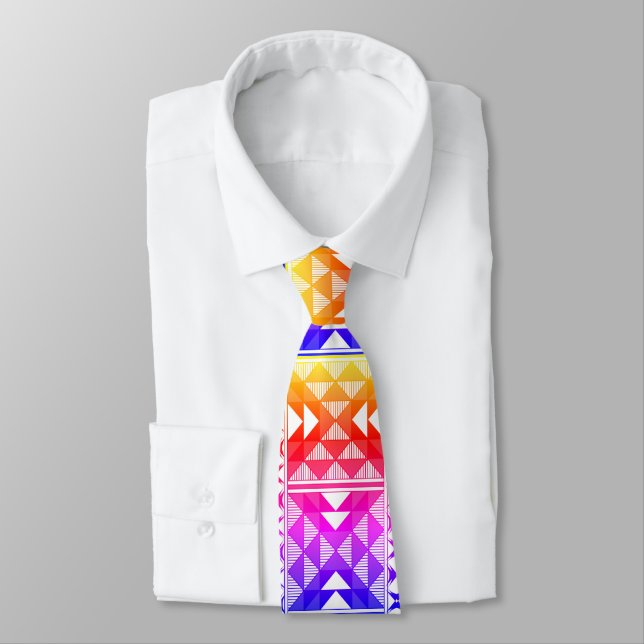 Rainbow Southwest Sacred Mountains Tie (Tied)