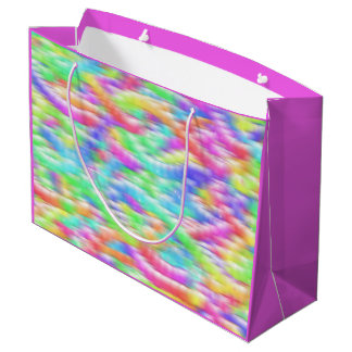 Rainbow sparkle bubbles large gift bag