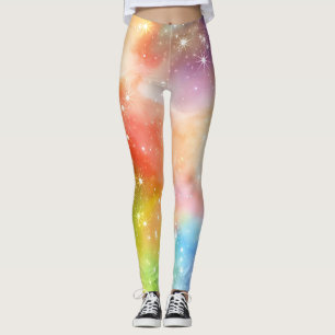 Rainbow Sparkle Galaxy Leggings