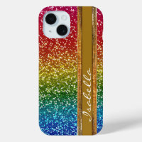 Rainbow Sparkle Glitter, Personalized with Name