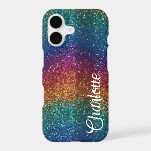 Rainbow Sparkle Metallic Elegant Personalized