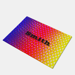 Rainbow Sparkle Pattern Doormat