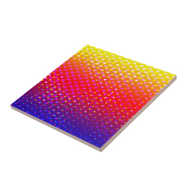 Rainbow Sparkle Pattern Tile (Side)
