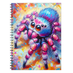 Rainbow Sparkle Spider Notebook