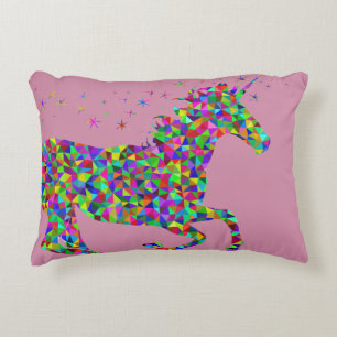 Rainbow Sparkle Unicorn Pillow