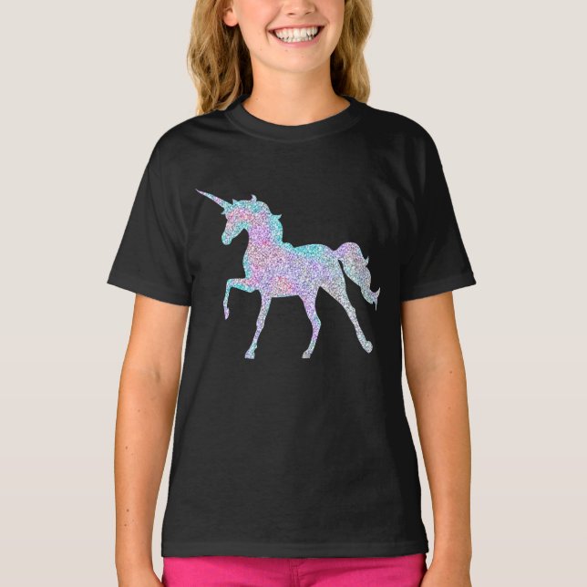 Rainbow Sparkle Unicorn T-Shirt (Front)
