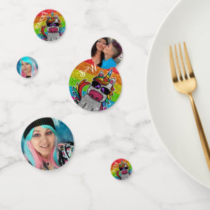 Rainbow Sparkles Unicorn Colourful Glitter Photo  Confetti