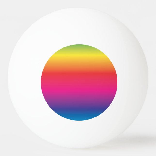 Rainbow Spectrum Fab Fun Ping Pong Ball (Back)