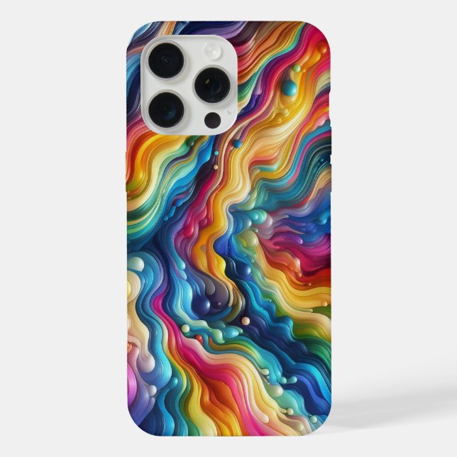 Rainbow Spectrum, rainbow camo, multi-coloured iPhone Case (Back)