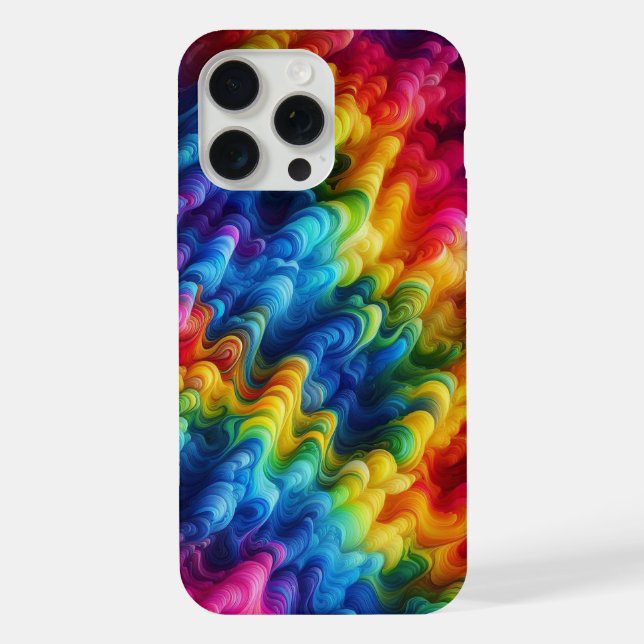 Rainbow Spectrum, rainbow camo, multi-coloured iPhone Case (Back)