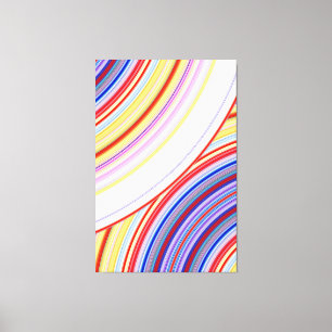 Rainbow Sphere Abstract Canvas Print