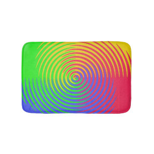 Rainbow Spiral Bath Mats