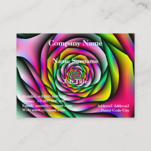 Rainbow Spiral Business Card