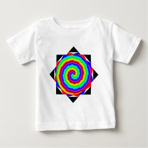 Rainbow Spiral by Kenneth Yoncich Baby T-Shirt