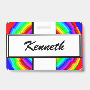 Rainbow Spiral by Kenneth Yoncich Badge