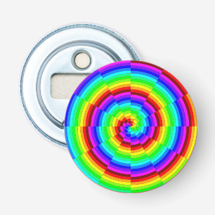 Rainbow Spiral by Kenneth Yoncich Bottle Opener