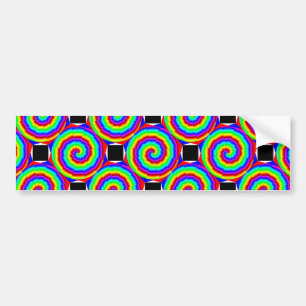 Rainbow Spiral by Kenneth Yoncich Bumper Sticker
